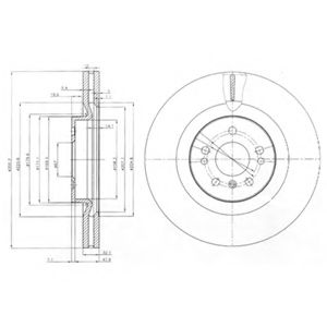 Тормозной диск DELPHI BG9013