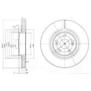 Тормозной диск DELPHI BG9016