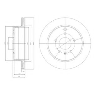 Тормозной диск DELPHI BG4069