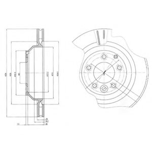 Тормозной диск DELPHI BG4070