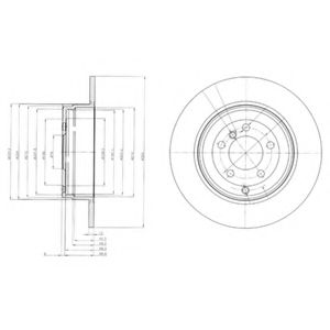 Тормозной диск DELPHI BG4066