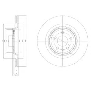 Тормозной диск DELPHI BG4078