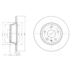 Тормозной диск DELPHI BG4089