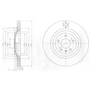 Тормозной диск DELPHI BG4087