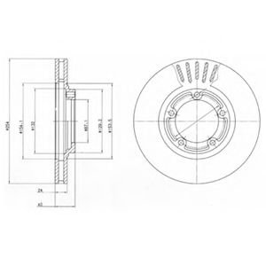 Тормозной диск DELPHI BG4098