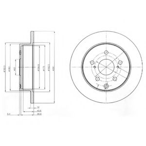 Тормозной диск DELPHI BG4115