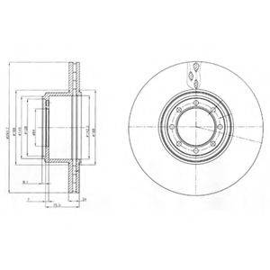 Тормозной диск DELPHI BG4102