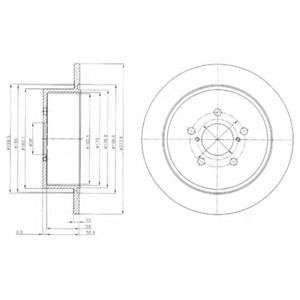Тормозной диск DELPHI BG4129