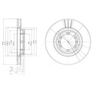 Тормозной диск DELPHI BG4132