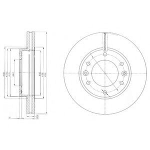 Тормозной диск DELPHI BG4137