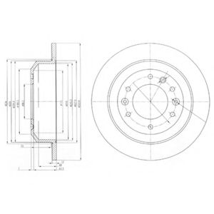 Тормозной диск DELPHI BG4138