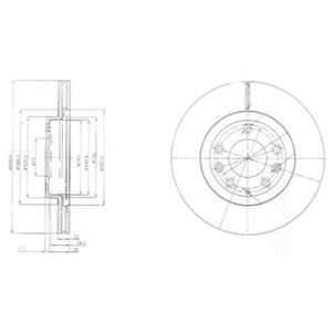 Тормозной диск DELPHI BG4141