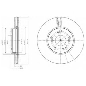 Тормозной диск DELPHI BG4186