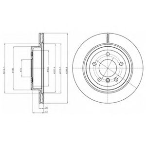 Тормозной диск DELPHI BG4223