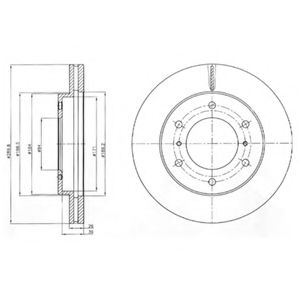 Тормозной диск DELPHI BG4229