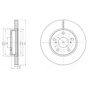 Тормозной диск DELPHI BG4232