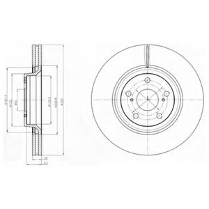 Тормозной диск DELPHI BG4235