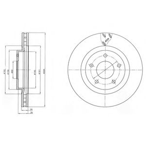 Тормозной диск DELPHI BG4246
