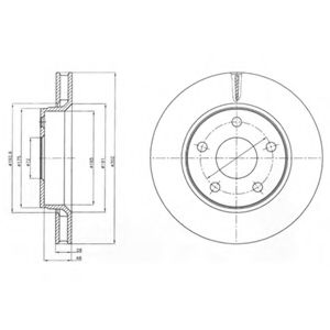 Тормозной диск DELPHI BG4259
