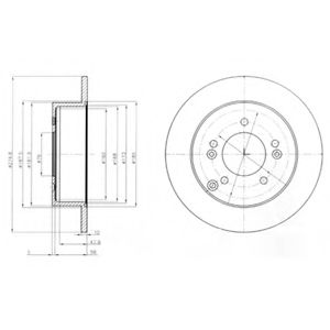 Тормозной диск DELPHI BG4260