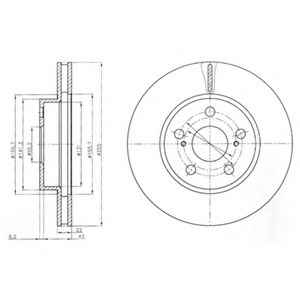 Тормозной диск DELPHI BG4269