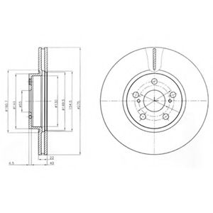 Тормозной диск DELPHI BG4277