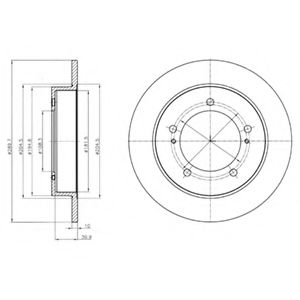 Тормозной диск DELPHI BG4289