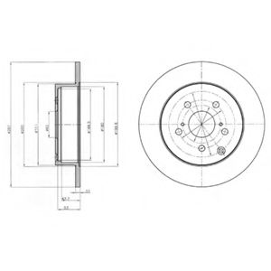 Тормозной диск DELPHI BG4291