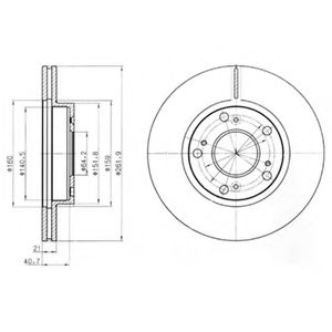 Тормозной диск DELPHI BG4294