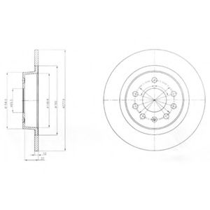Тормозной диск DELPHI BG4300