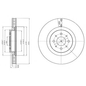 Тормозной диск DELPHI BG4308