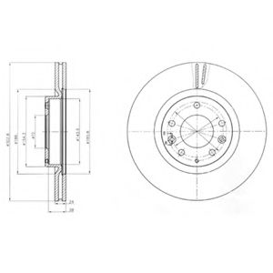 Тормозной диск DELPHI BG4316