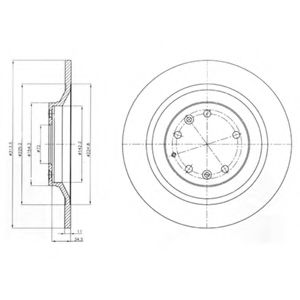 Тормозной диск DELPHI BG4318