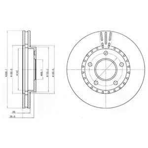 Тормозной диск DELPHI BG4323
