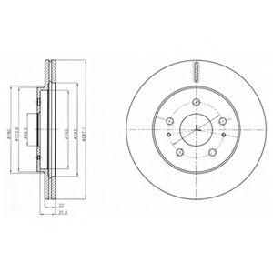 Тормозной диск DELPHI BG4326