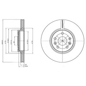Тормозной диск DELPHI BG4338