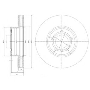 Тормозной диск DELPHI BG9786