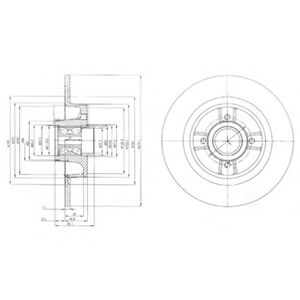 Тормозной диск DELPHI BG9029RS