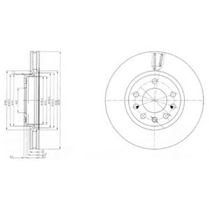 Тормозной диск DELPHI BG4149