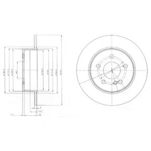 Тормозной диск DELPHI BG4152