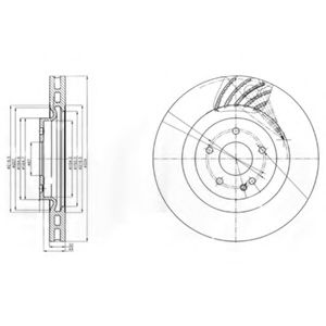 Тормозной диск DELPHI BG9059