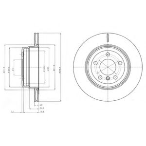 Тормозной диск DELPHI BG4168