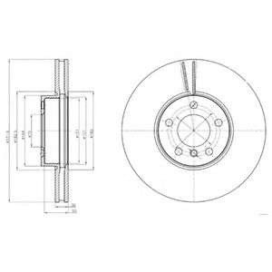 Тормозной диск DELPHI BG9061