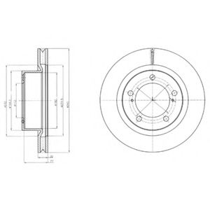 Тормозной диск DELPHI BG9067