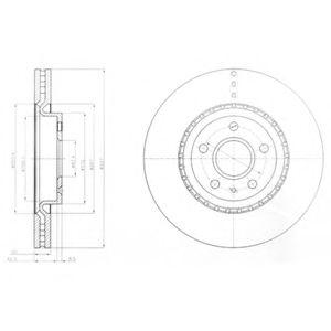 Тормозной диск DELPHI BG9068