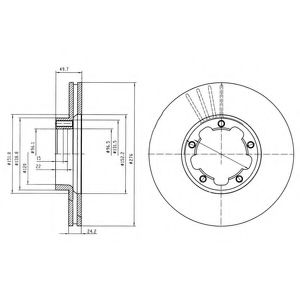 Тормозной диск DELPHI BG4173