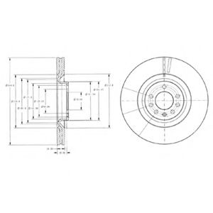 Тормозной диск DELPHI BG9098