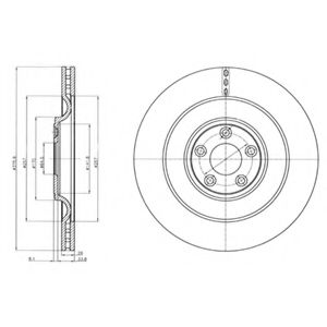 Тормозной диск DELPHI BG9103