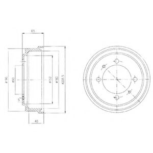 Тормозной барабан DELPHI BF498