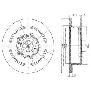 Тормозной диск DELPHI BG2662